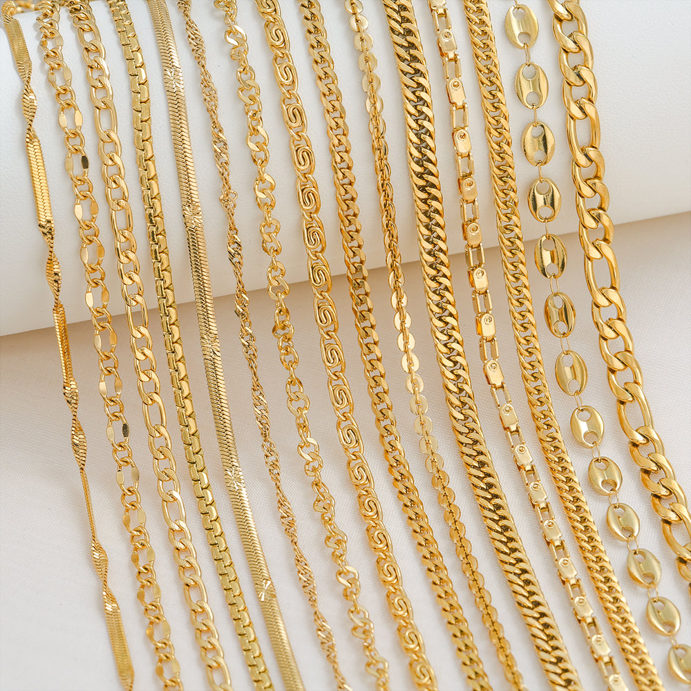 Wholesale Jewelry Basic Simple Style Solid Color 304 Stainless Steel 18K Gold Plated Necklace
