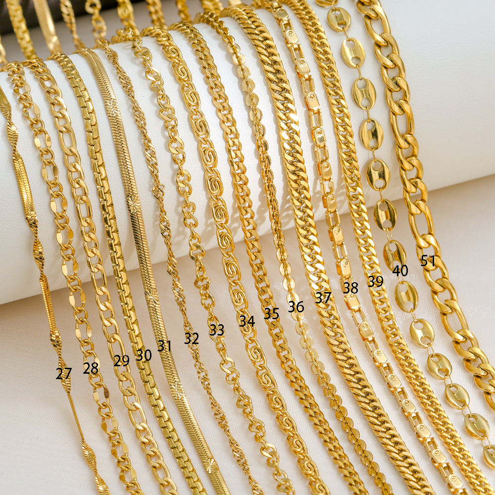 Wholesale Jewelry Basic Simple Style Solid Color 304 Stainless Steel 18K Gold Plated Necklace