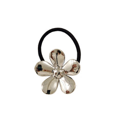 Coletero para mujer estilo IG con lazo de aleación con forma de corazón rojo, flor y perlas de imitación tridimensionales