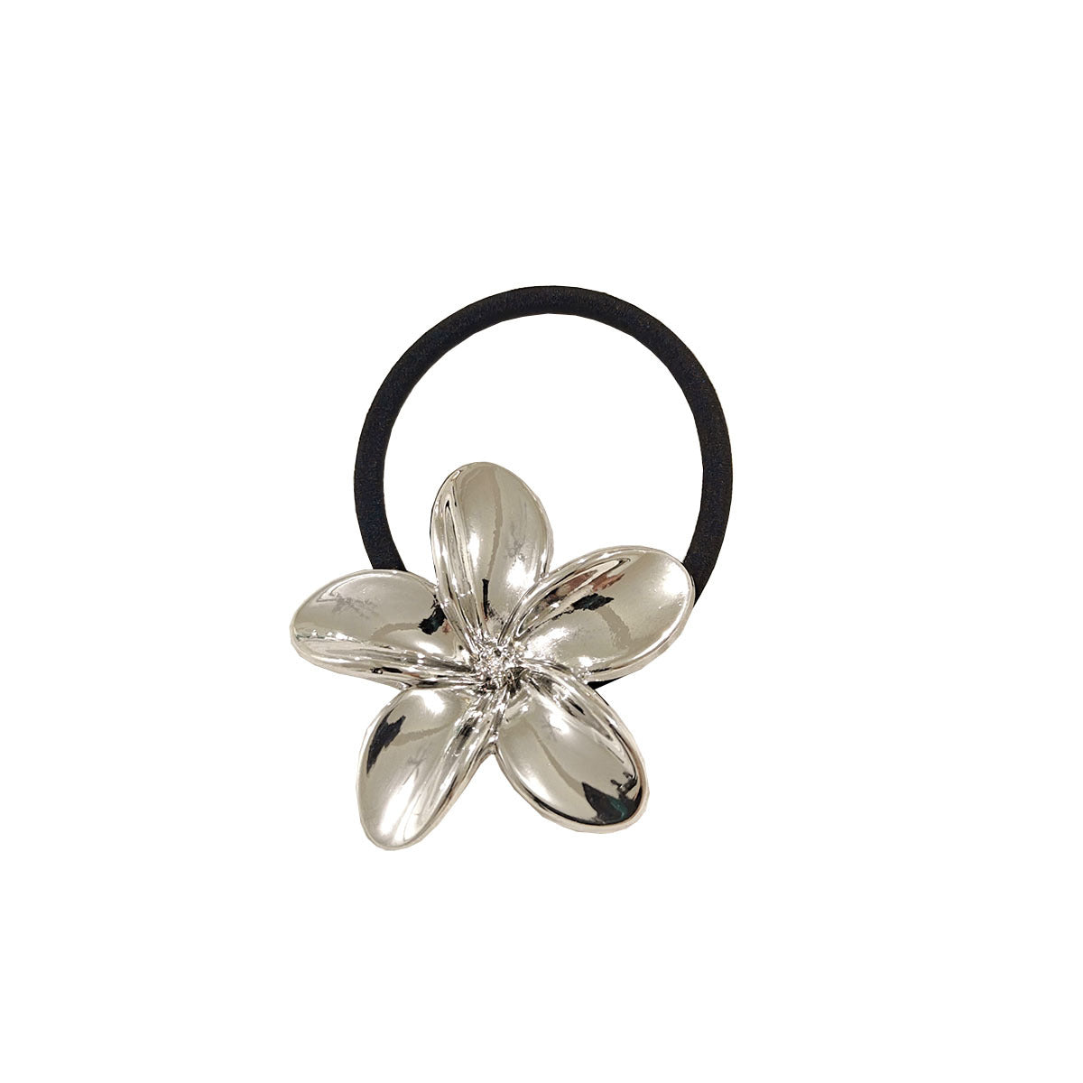 Coletero para mujer estilo IG con lazo de aleación con forma de corazón rojo, flor y perlas de imitación tridimensionales