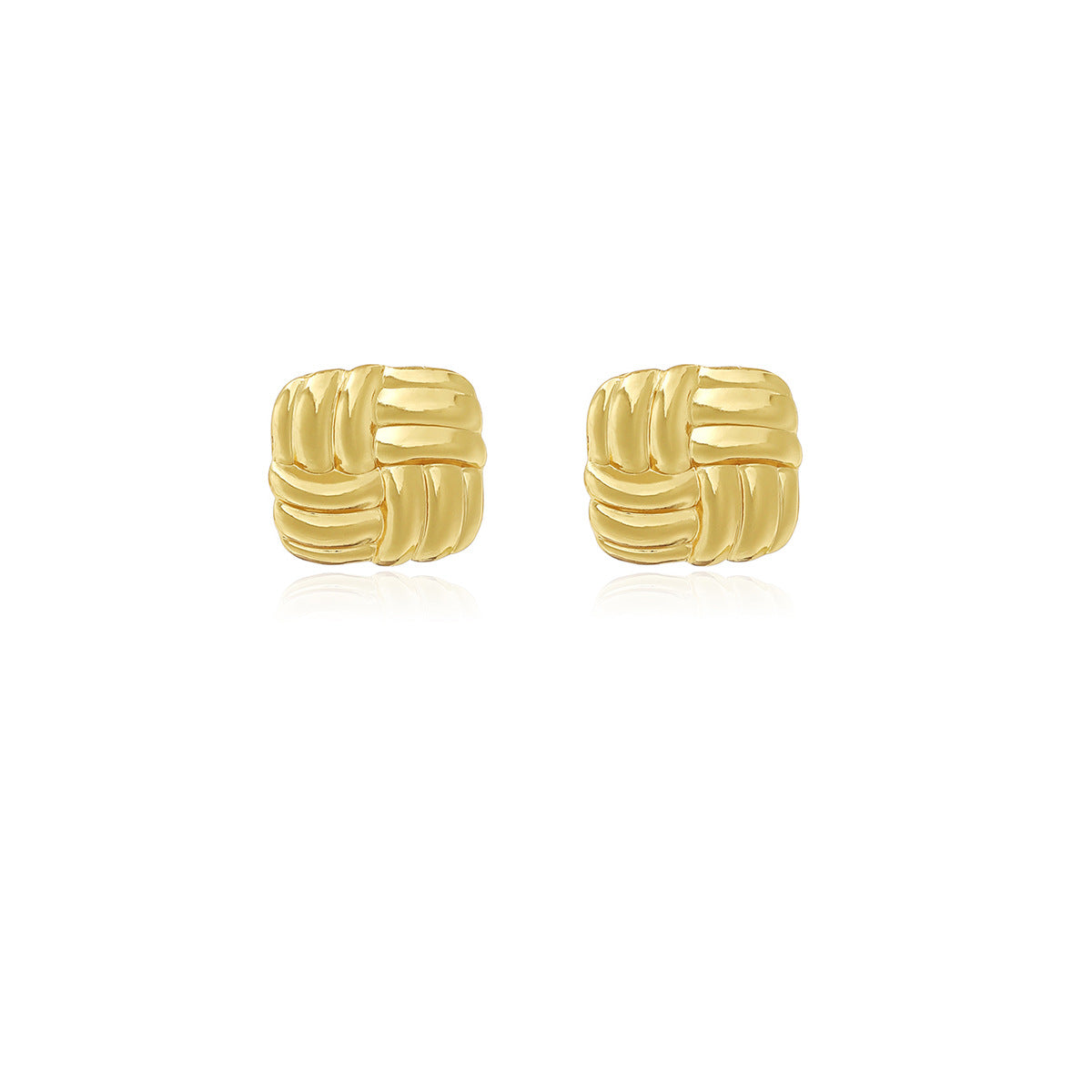 1 par de elegantes pendientes de acero inoxidable 304 de estilo geométrico simple. 