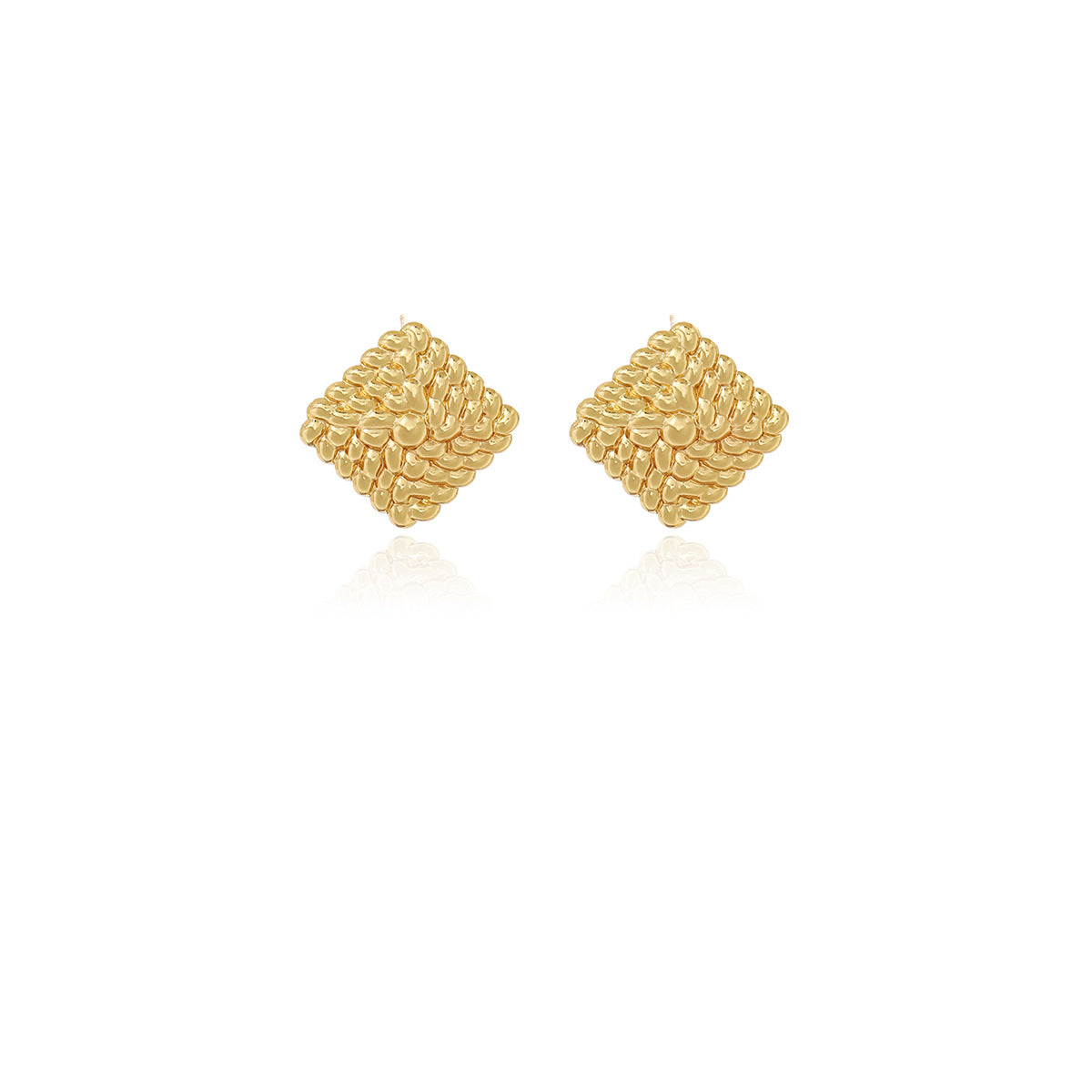 1 par de elegantes pendientes de acero inoxidable 304 de estilo geométrico simple. 