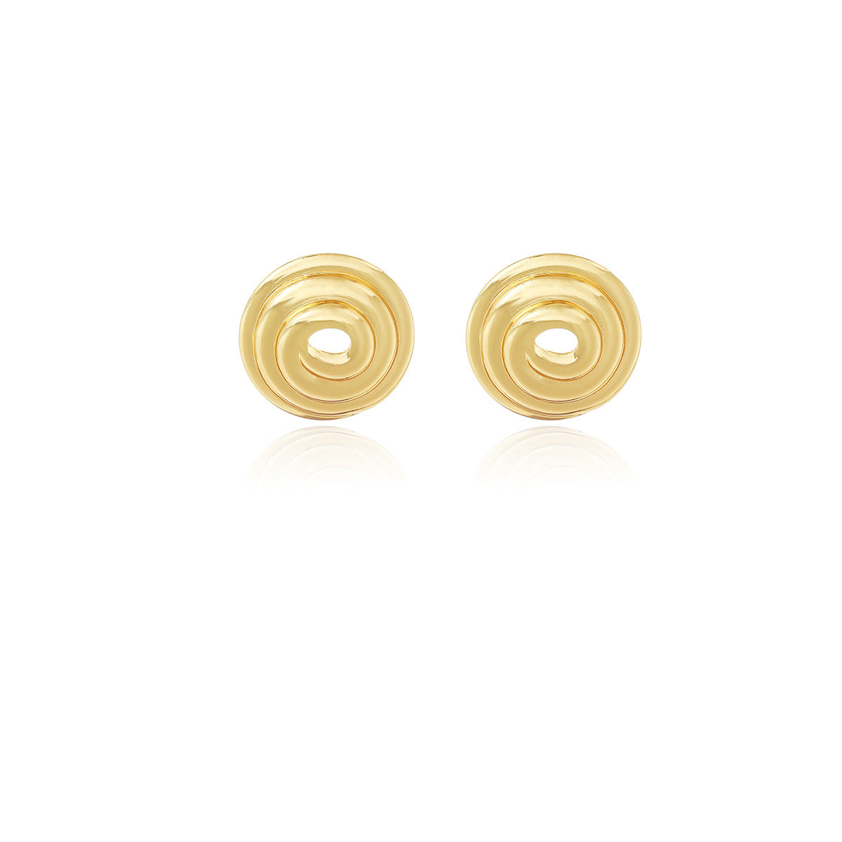 1 par de elegantes pendientes de acero inoxidable 304 de estilo geométrico simple. 