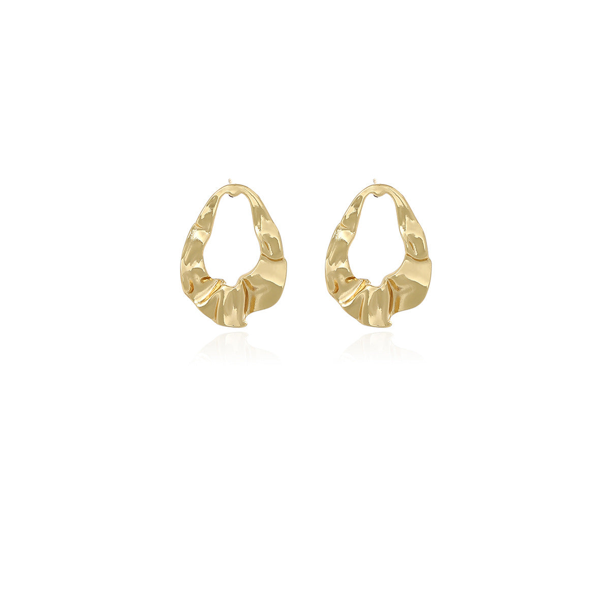 1 par de elegantes pendientes de acero inoxidable 304 de estilo geométrico simple. 