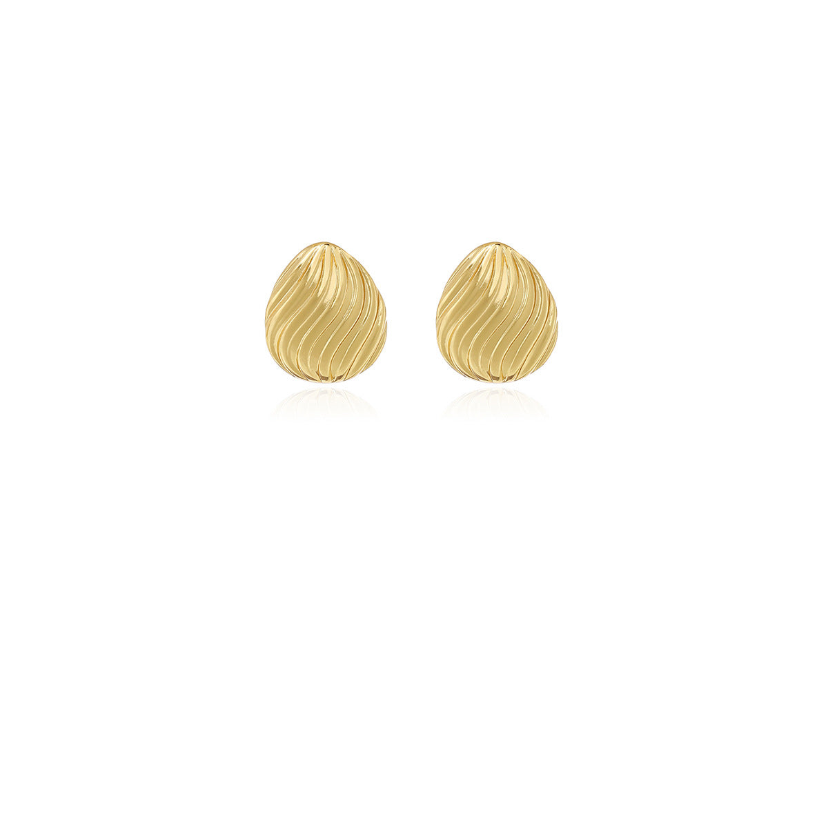 1 par de elegantes pendientes de acero inoxidable 304 de estilo geométrico simple. 