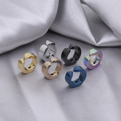 Clips para orejas en forma de U de acero inoxidable galvanizado sin perforaciones, 4 pares 
