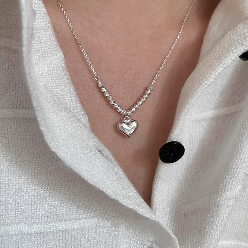 Collar versátil de perlas para mujer, cadena de clavícula que no se decolora, joyería 
