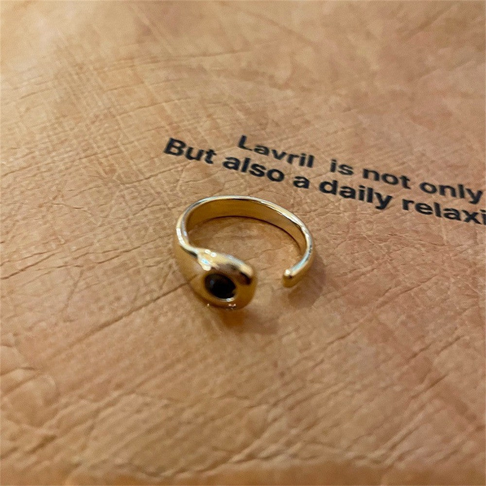 Anillo de ojo de tigre para el dedo índice 