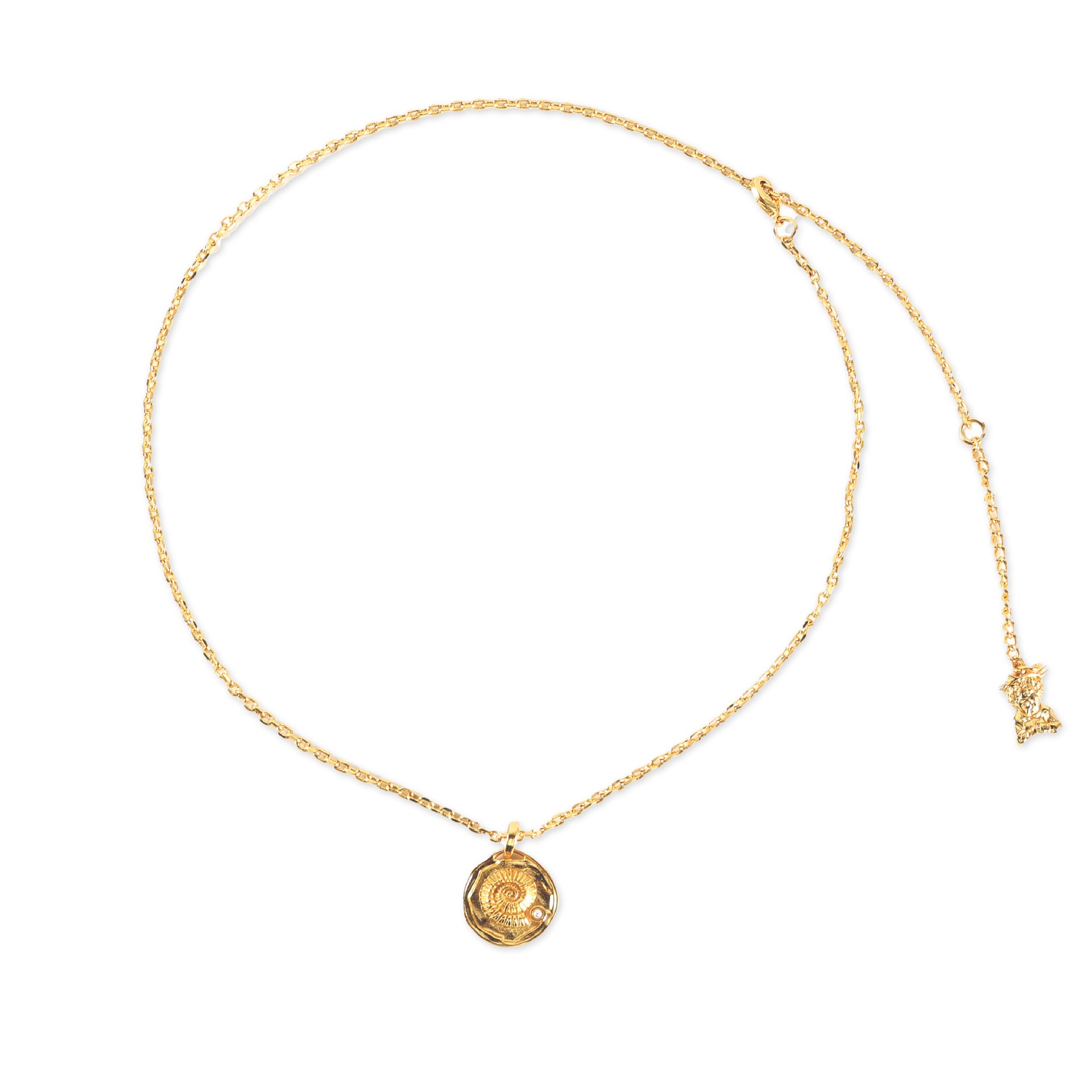 Collar de cadena de clavícula para mujer con colgante de cobre completo. 