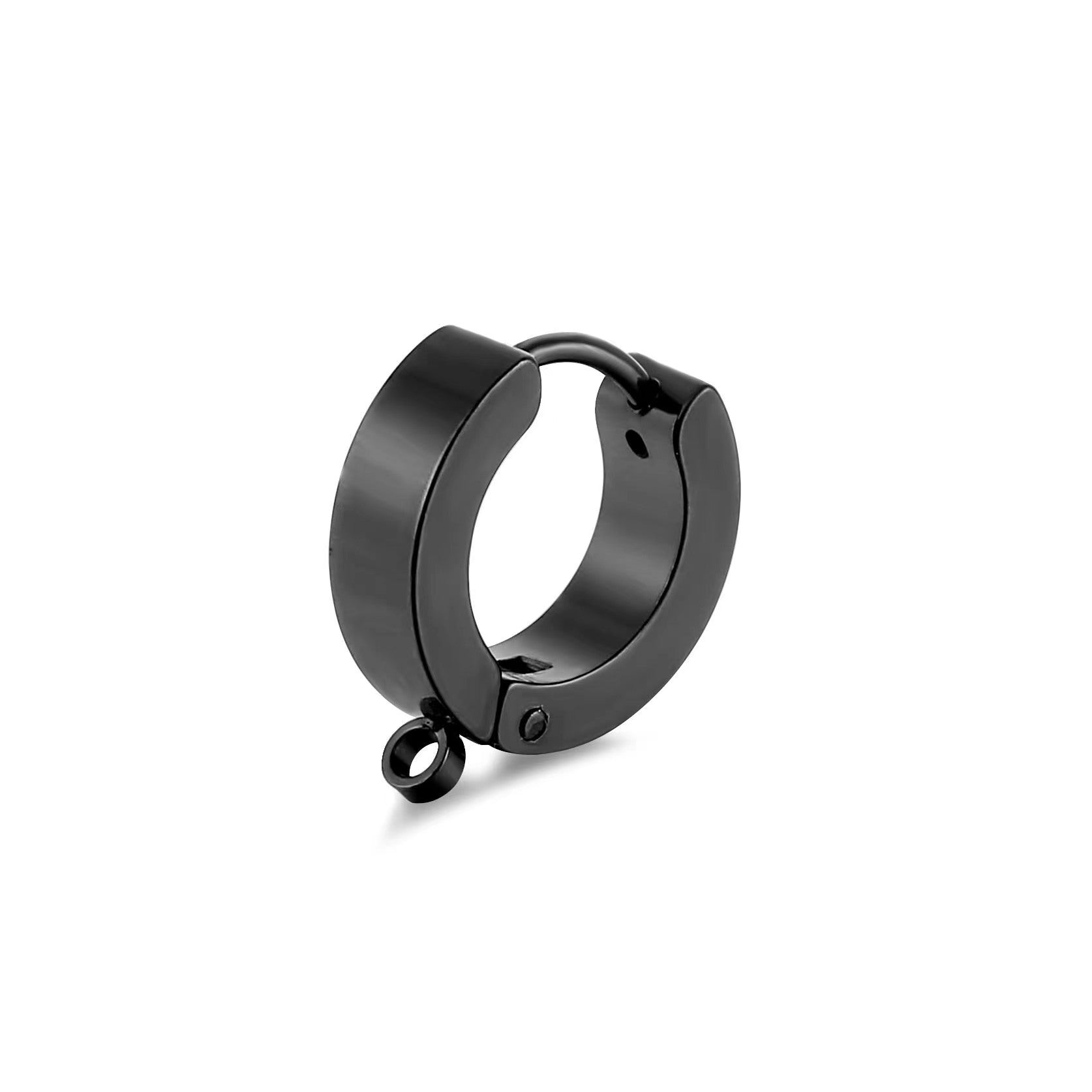 Pendientes de acero inoxidable con hebilla para la oreja sin perforaciones 