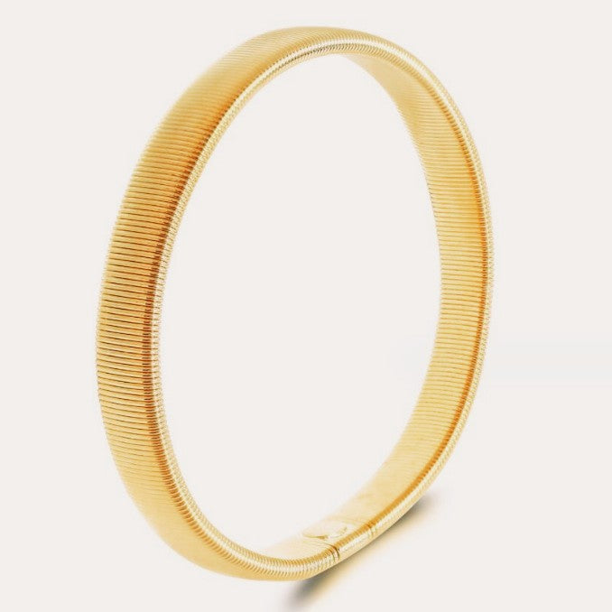 Pulsera de resorte de metal, la pulsera se puede estirar y elástica.