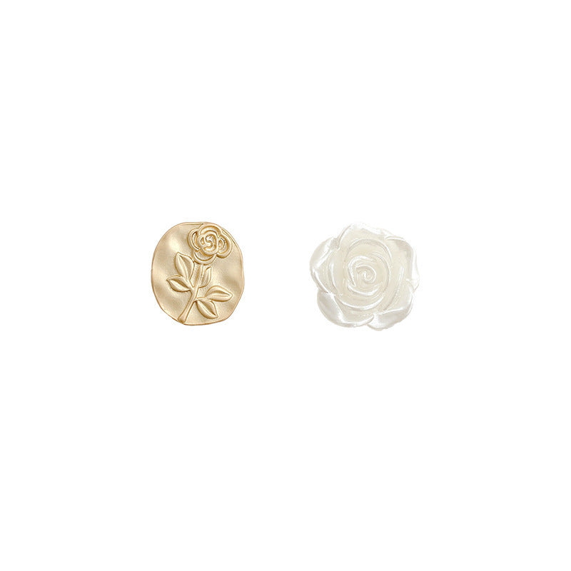 1 Pair Sweet IG Style Geometric Heart Shape Butterfly Inlay Alloy Rhinestones Pearl Drop Earrings Ear Studs