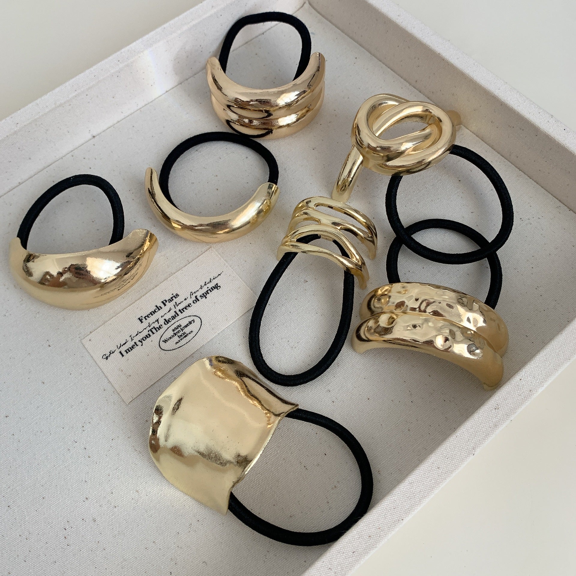 Women's Korean Style IG Style Geometric Metal Hair Tie