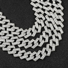Collar de aleación estilo hip hop con cadena cubana para hombre 
