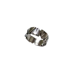 Anillo de plata abierto para hombre y mujer 