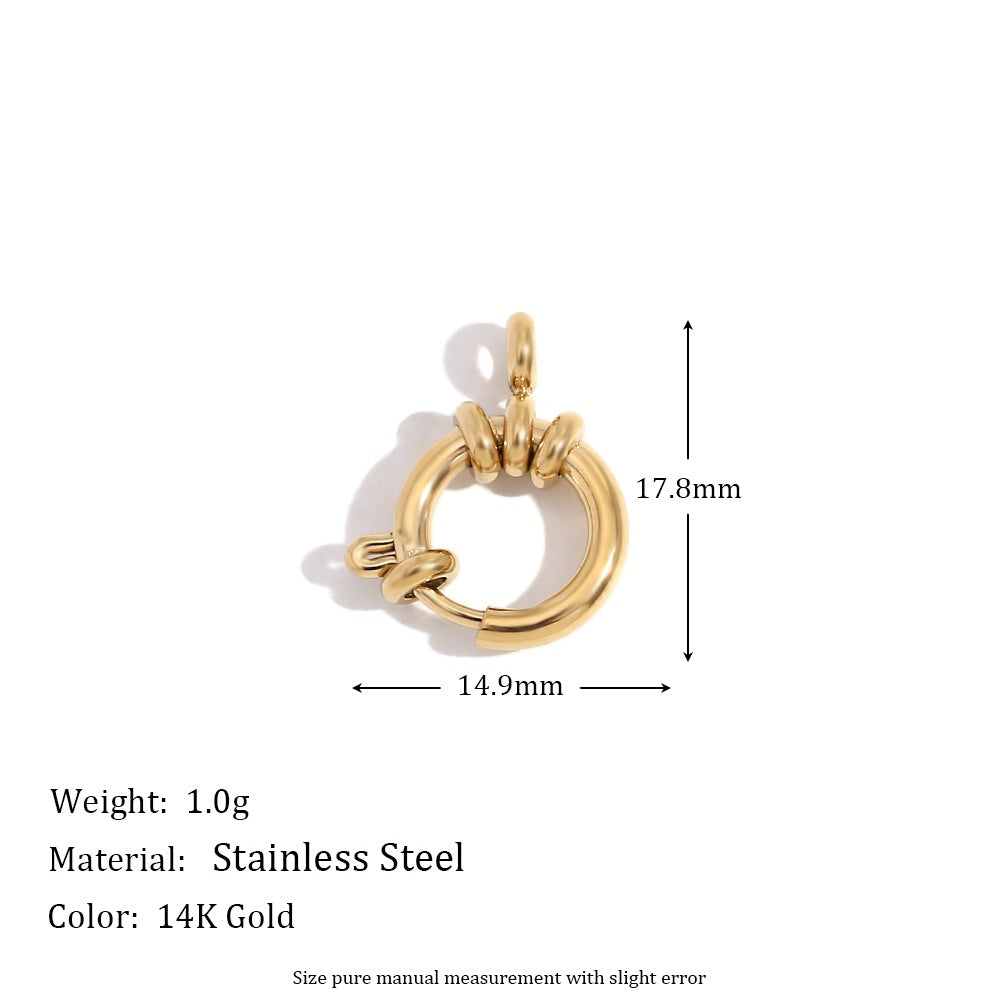 1 Piece 304 Stainless Steel 14K Gold Plated Geometric Jewelry Accessories Pendant
