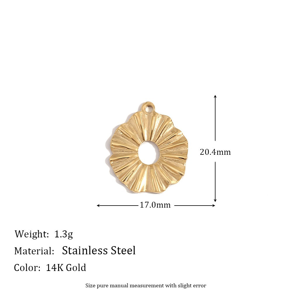 1 Piece 304 Stainless Steel 14K Gold Plated Geometric Jewelry Accessories Pendant