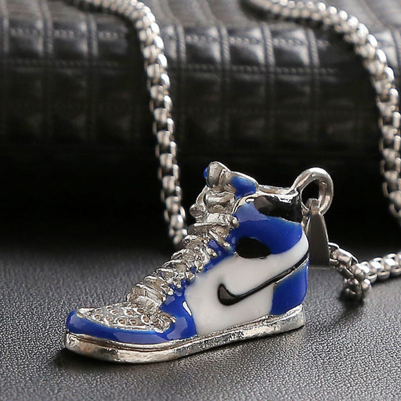 Titanium steel necklace men's hip hop street alloy pendant