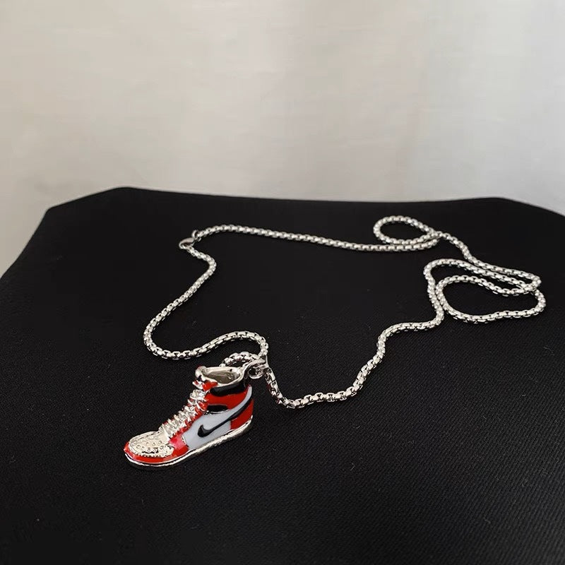 Collar de acero de titanio con colgante de hip hop para hombre 