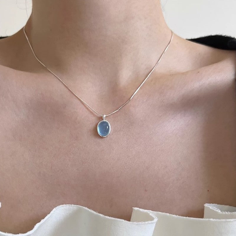 Collar versátil de perlas para mujer, cadena de clavícula que no se decolora, joyería 
