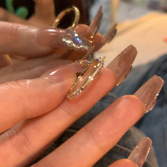 Anillo sencillo ajustable para dedo índice para mujer 