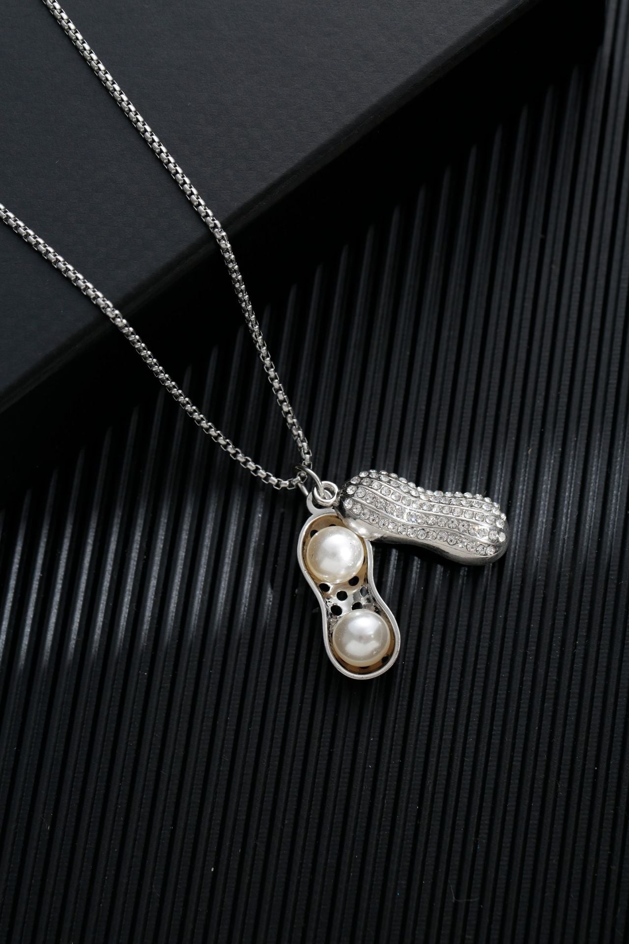 Titanium steel sweater chain men's necklace