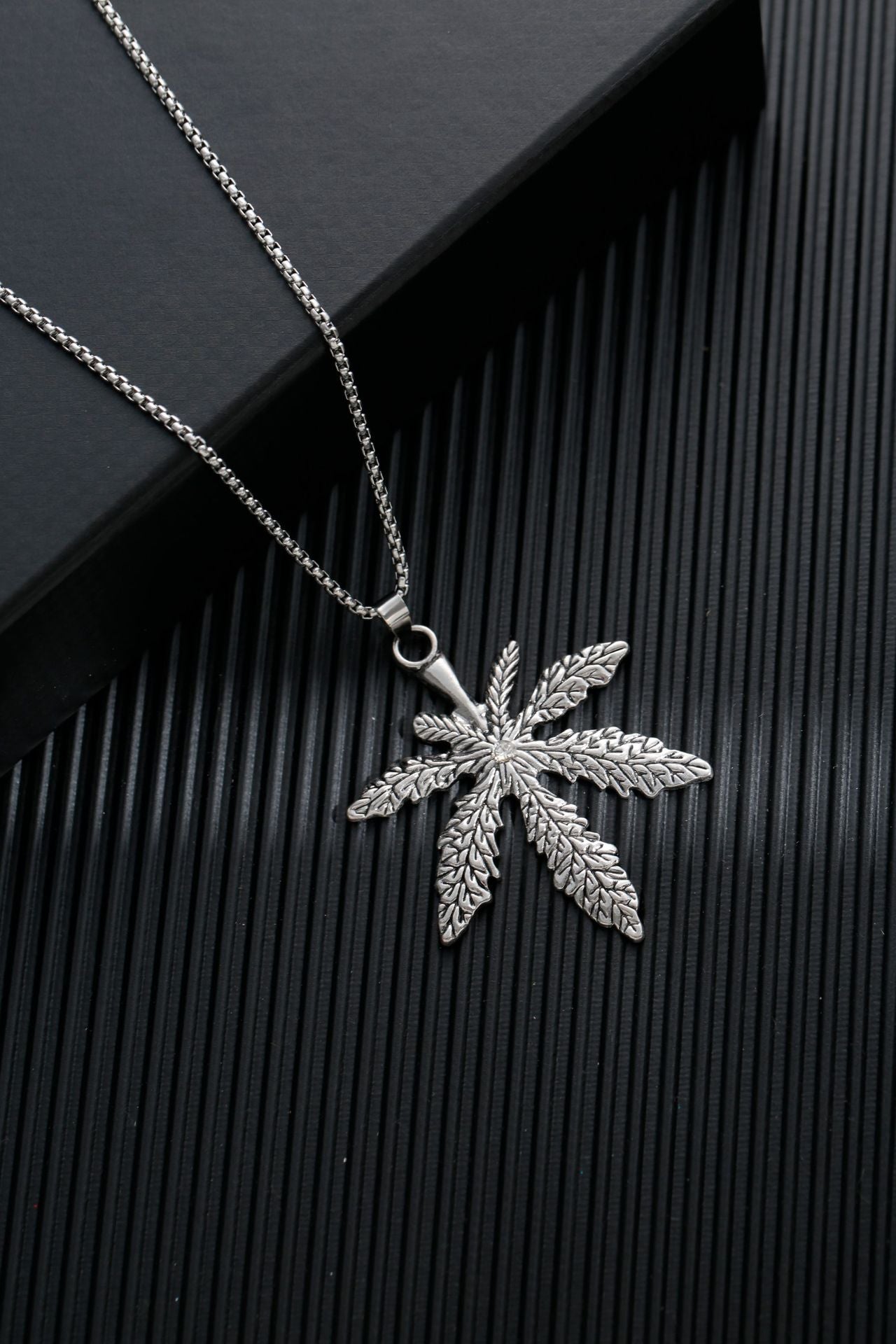 Titanium steel sweater chain men's necklace