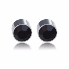 Pendientes magnéticos con diamantes de imitación sin orificios para las orejas. Clip para la oreja con imán y taladro flash. Clip para el hueso de la oreja con flash.