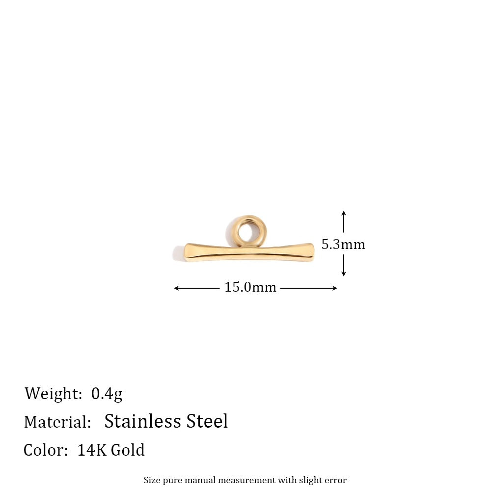 1 Piece 304 Stainless Steel 14K Gold Plated Geometric Jewelry Accessories Pendant