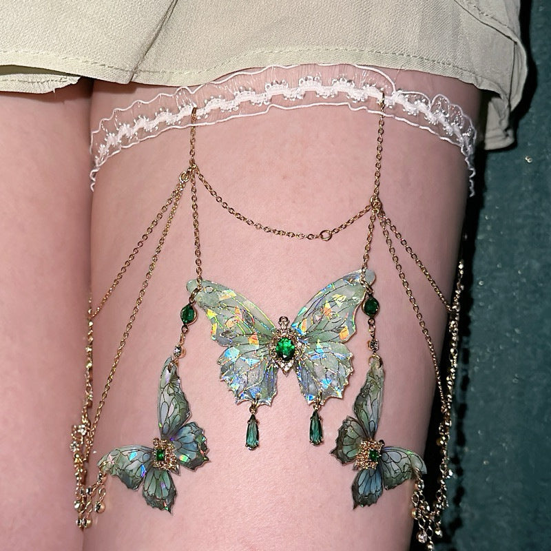 Butterfly tassel, a two-style wearing necklace waist chain or body chain (Minimum purchase of 3 pieces)