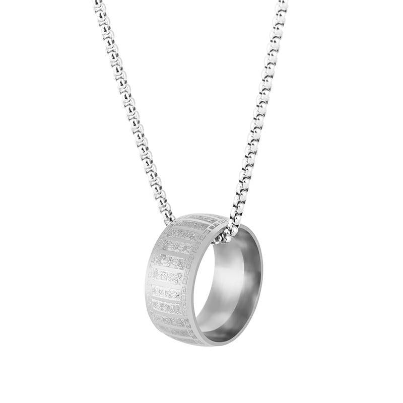 Titanium steel sweater chain men's necklace