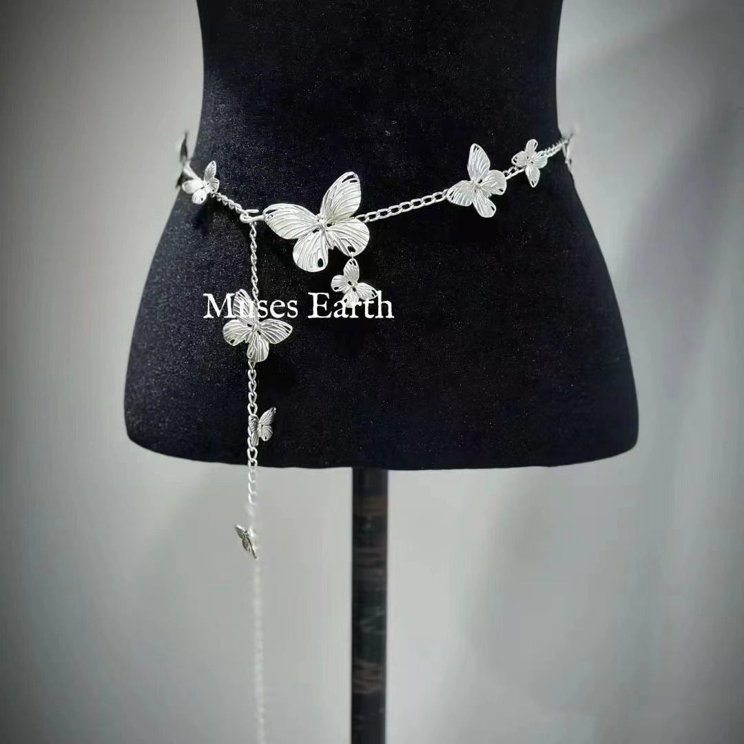 Butterfly tassel, a two-style wearing necklace waist chain or body chain (Minimum purchase of 3 pieces)