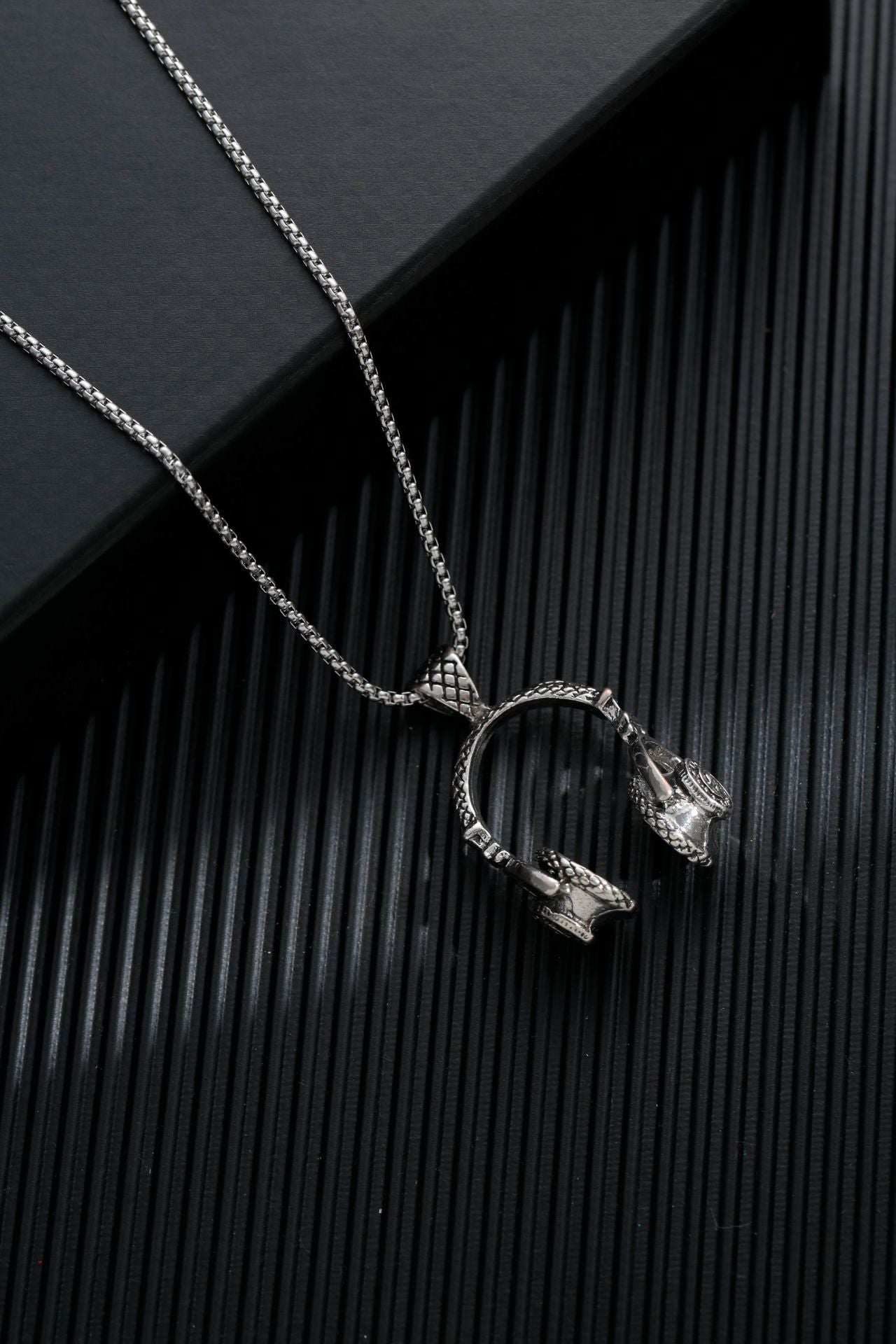 Titanium steel sweater chain men's necklace