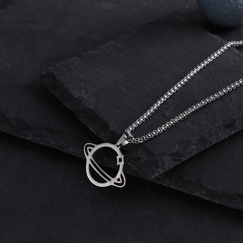 Titanium steel necklace men's hip hop street alloy pendant