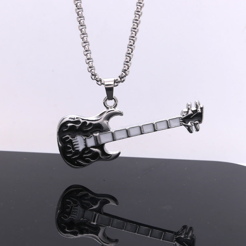 Titanium steel necklace men's hip hop street alloy pendant