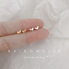 Pendientes de botón de amor para mujer, accesorios de joyería para las orejas con forma de corazón de melocotón 