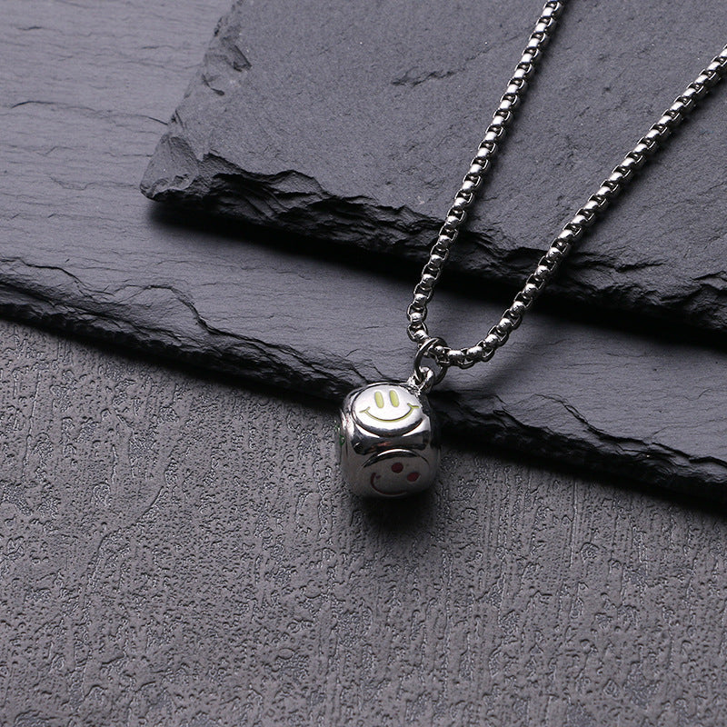 Titanium steel necklace men's hip hop street alloy pendant