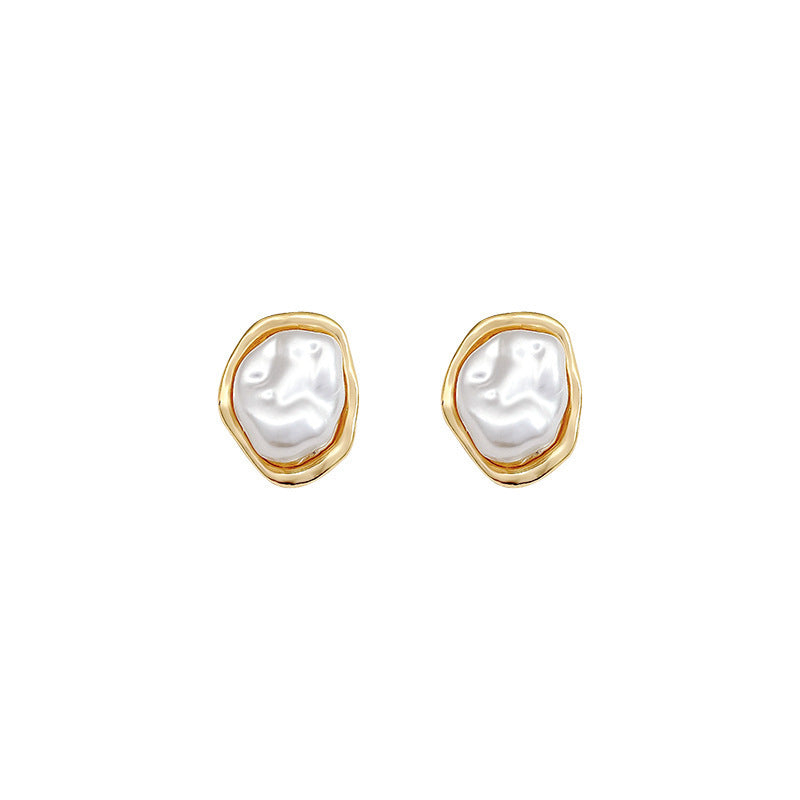 1 Pair Sweet IG Style Geometric Heart Shape Butterfly Inlay Alloy Rhinestones Pearl Drop Earrings Ear Studs