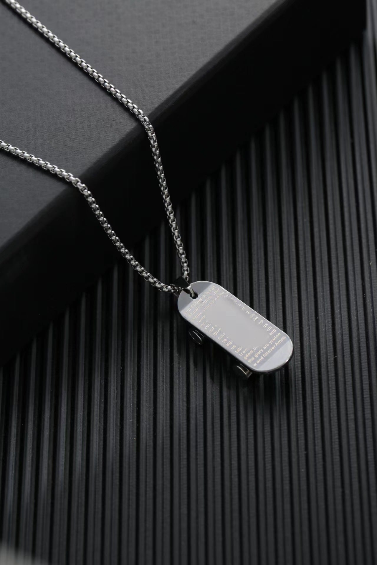 Titanium steel sweater chain men's necklace