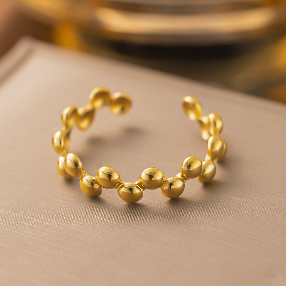 Wholesale Jewelry Simple Style Solid Color Titanium Steel Plating Rings