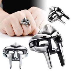 Anillo gótico vintage para hombre, estilo punk, faraón egipcio. 