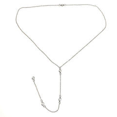 Simple water drop back chain necklace body chain female long necklace