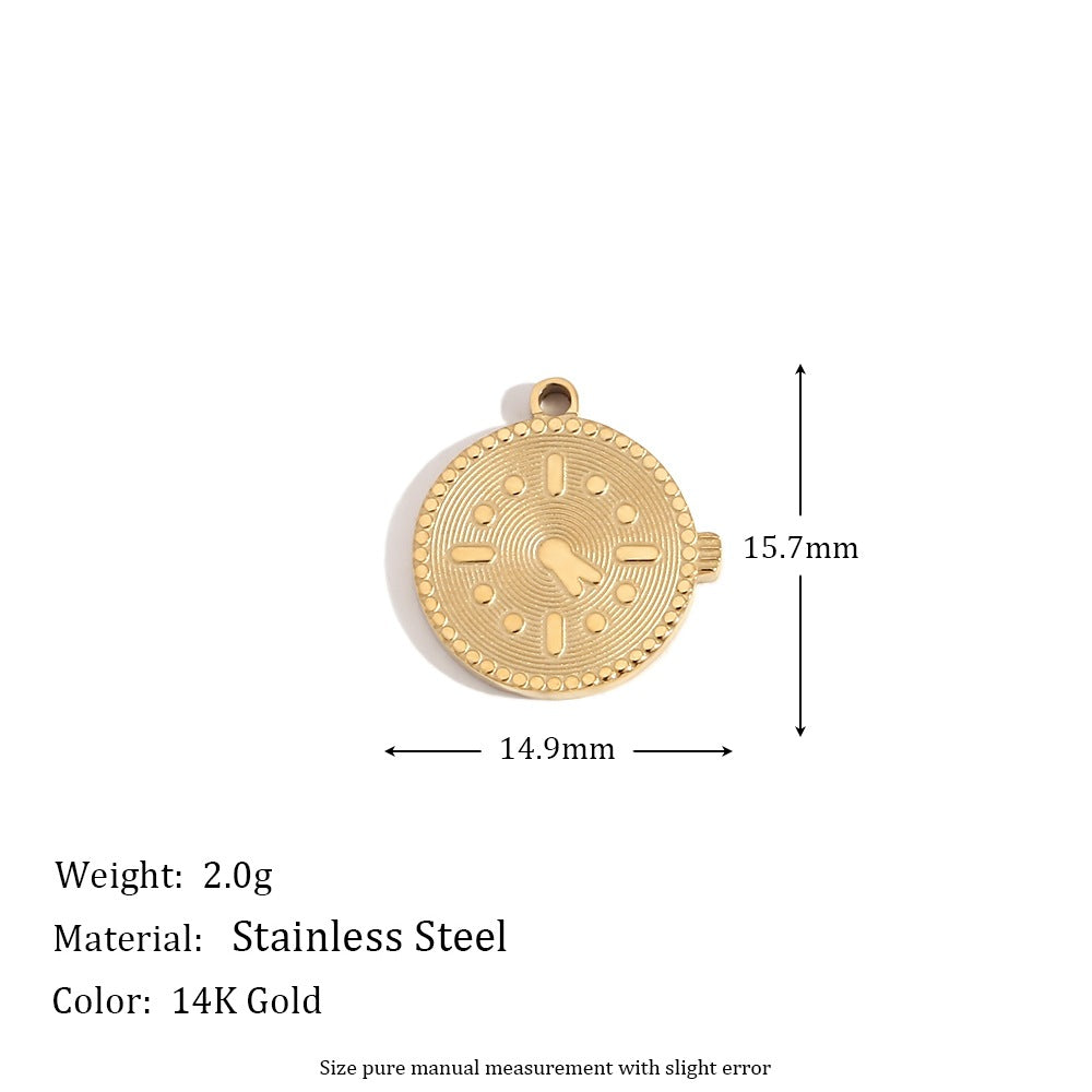 1 Piece 304 Stainless Steel 14K Gold Plated Geometric Jewelry Accessories Pendant
