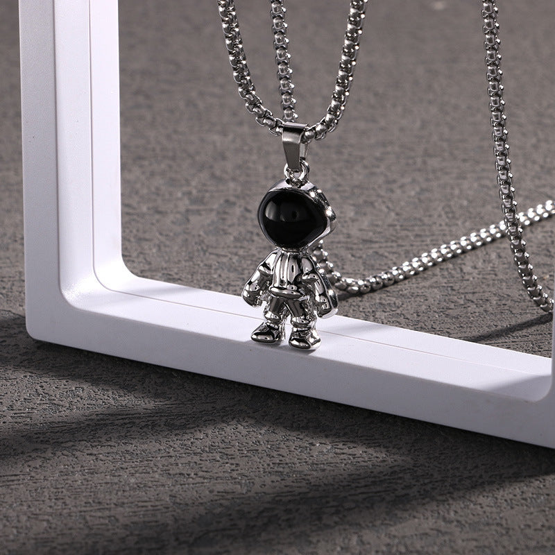 Titanium steel necklace men's hip hop street alloy pendant