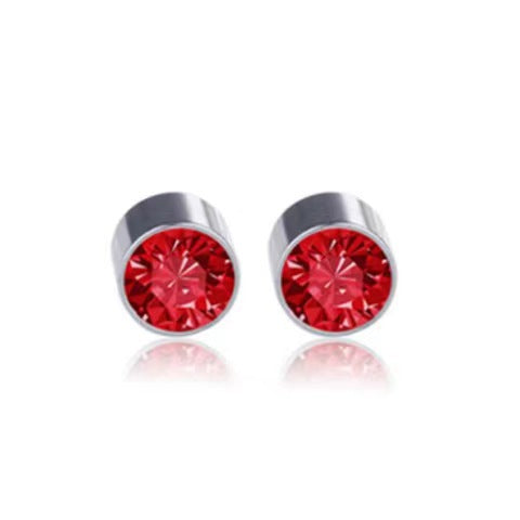 Pendientes magnéticos con diamantes de imitación sin orificios para las orejas. Clip para la oreja con imán y taladro flash. Clip para el hueso de la oreja con flash.