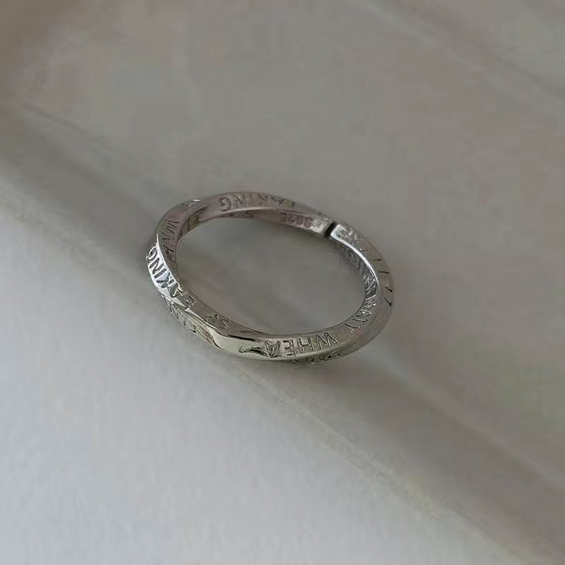 Conjunto de anillos lisos combinados para mujer 