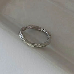 Conjunto de anillos lisos combinados para mujer 