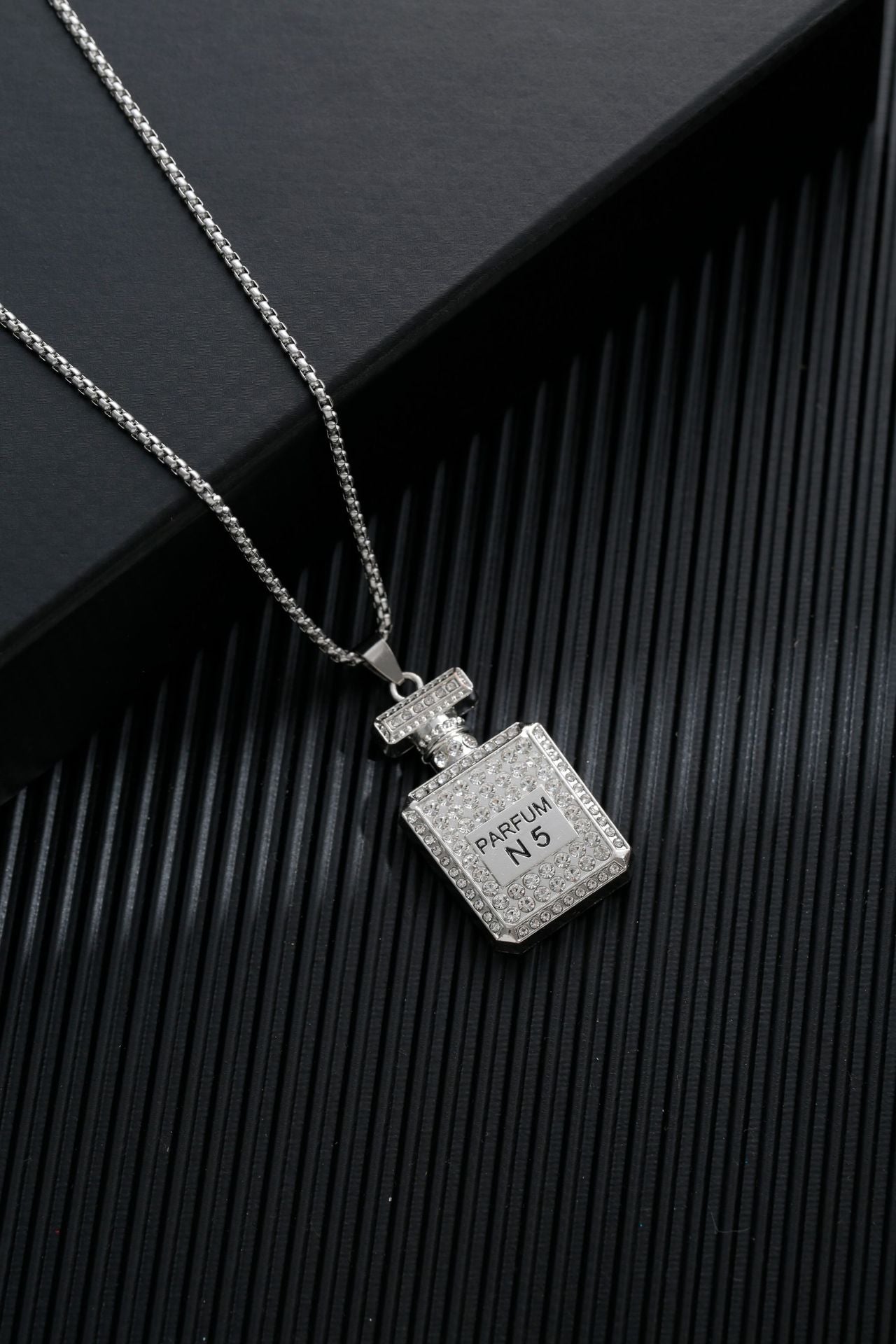 Titanium steel sweater chain men's necklace