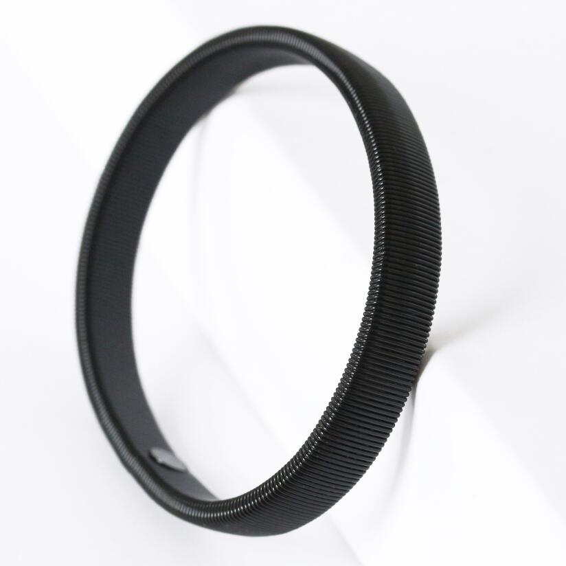 Pulsera de resorte de metal, la pulsera se puede estirar y elástica.