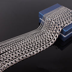 Collar cubano de acero inoxidable NK para hombre, joyería hip hop de acero de titanio 304. 